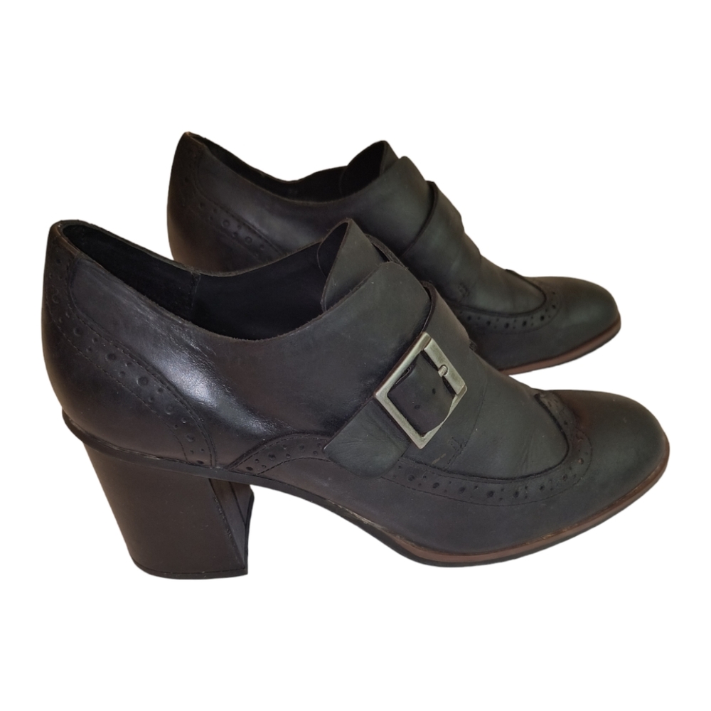 Korks Kork Ease Withrow Black Leather Ankle Boots size 9.5M - Picture 11 of 12